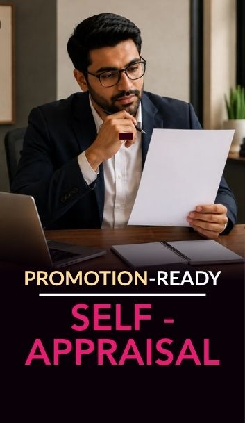 Self-appraisal template that supports promotion conversations
